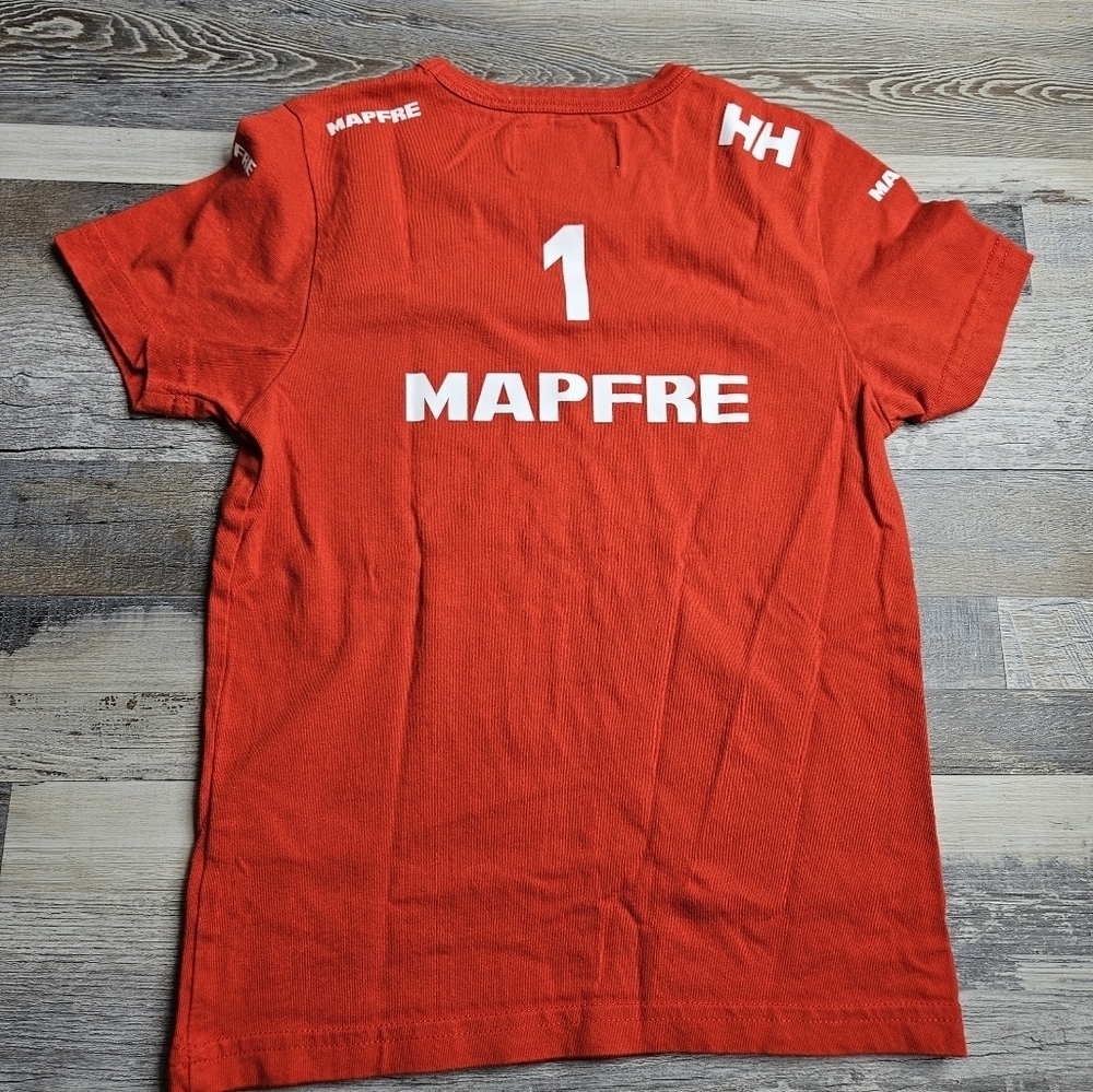 Helly Hansen red tshirt Mapfre Volvo Ocean Race Sailing Race - Picture 3 of 4